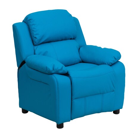 Flash Furniture Kids Recliner, 26" to 39" x 28", Upholstery Color: Turquoise BT-7985-KID-TURQ-GG